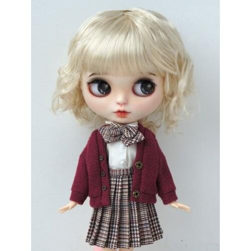 JD260 Large Size 9-10 inch 10-11inch Doll Wig Pretty synthetic mohair BJD wigs Lady slight Wave doll hair doll accessories