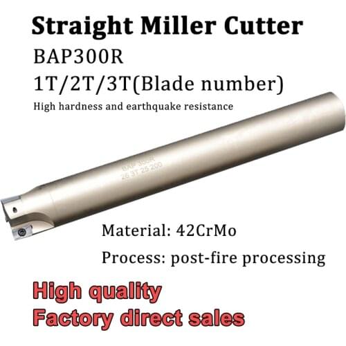 BAP300R 10/12/16/20mm Straight BAP Milling Holder Cutting Shoulder Right Angle Precision Miller Cutter Shank Bar for APMT1135
