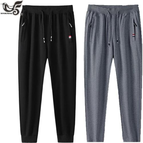 Plus Size M~6XL 7XL 8XL Men`s 95% Cotton Streetwear Harajuku Sweatpants Fitness Sports Gym jogging Running Pants Men Clothes