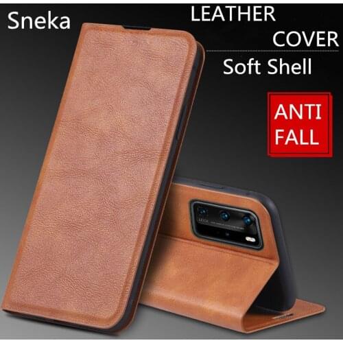 Luxury Leather Wallet Phone Case for Huawei P40 P30 Mate 40 30 20 10 9 Pro Cover Flip Card Slot Shockproof Full Protection Coque
