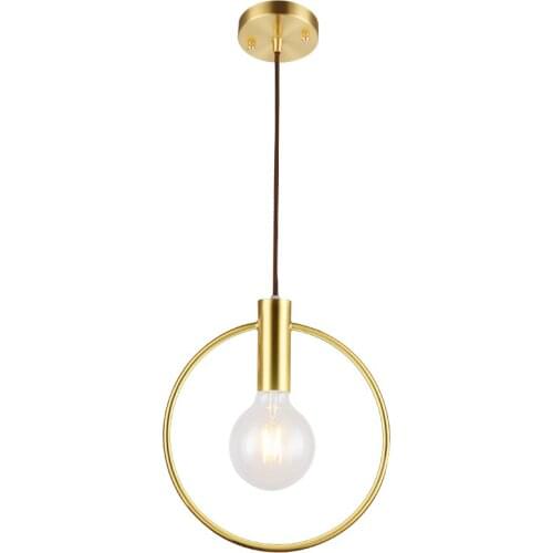 Modern Pendant Lights Gold Metal Round Ring Globe Suspension Light For Restaurant Fixtures Indoor Home Pendant lighting PA0326