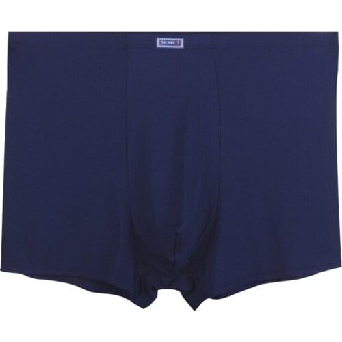 Mens Fat Guy Underwear High Waist Bamboo Fiber Extra Large Size Loose Plus Fat Plus Boxer Pants Summer Breathable