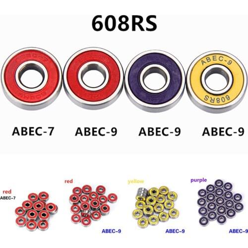 1*Roller Skate Skateboard Ball Wheel Bearing ABEC-7/9 608 Sealed Shaft Bearing Anti-rust Skateboard Wheel Miniature Tool