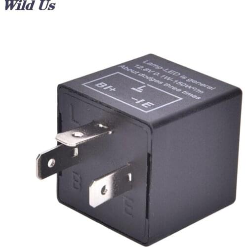 1 Pc 12V 3-Pin LED Adjustable Car Flasher Flash Relay For Turn Signal Light CF13