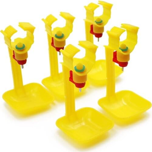 50 Pcs Chicken Drinking Cups Chicken Hanging Pheasant Water Bowl Nipple Drinkers Chicken Poultry Farm Feeding Tools