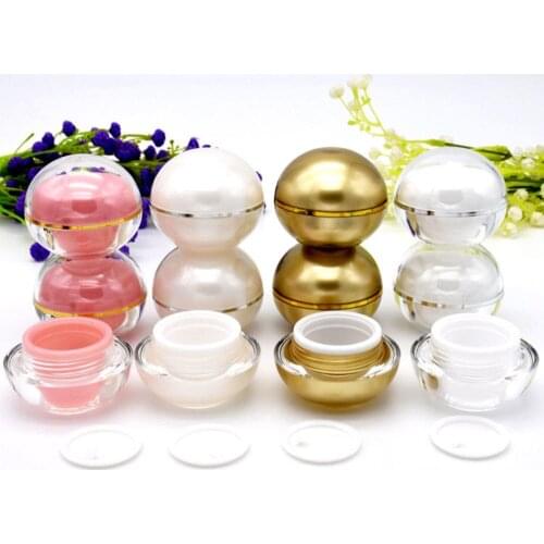 5g Spherical Acrylic Container Bottle Cream Bottle Eye Cream Bottle And Lotions Points Bottle Cosmetic Packaging Case