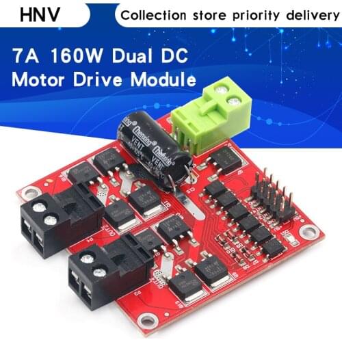 7A 160W Dual DC Motor Drive Module Industrial Grade Positive Negative PWM Speed L298 Logic XY-160D