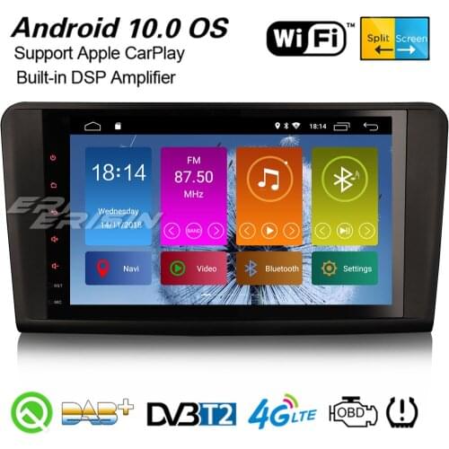 Erisin 3094 9" Car Stereo Android 10.0 DSP DAB+ Carplay WiFi Bluetooth SD TPMS DVB-T GPS For Mercedes Benz ML/GL-Class W164 X164