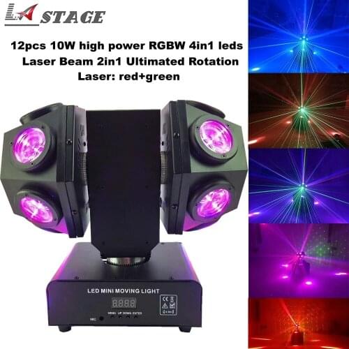 Free Shipping Laser Beam 2in1 Ultimated Rotation DMX512 150W RGBW Super Beam Led Moving Head Light