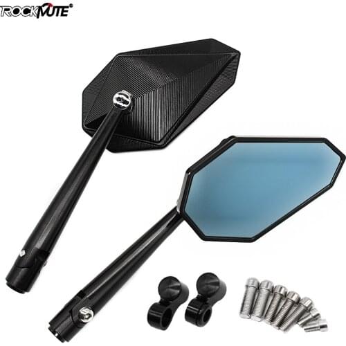 Motorcycle Rearview Mirror Side Mirrors CNC Aluminum Adjusting For KAWASAKI Z125 Z400 Z650 Z750 Z750R Z800 Z900 Z900RS ER6N