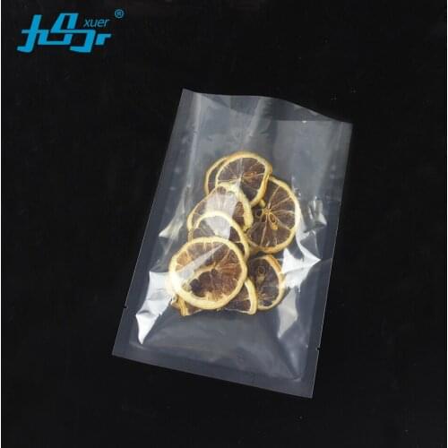 Factory Many size 100pcs Wholesale Transparent plastic heat seal bag Reusable coffee bags three sides food Packaging bag vacuum