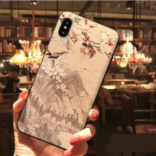 3D Emboss Soft TPU Case For Xiaomi Mi 9 5X A2 8 Lite A1 6X for Redmi 6A 4A Plus 3S S2 Note 7 3 4 4X 5 5A 6 Pro Floral Case Cover