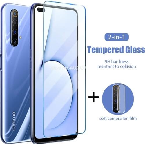 HD Clear Protective Glass for Realme 6 Pro 6i 6S Rear Camera Lens Film for Realme C1 C2 C3 C3i C11 Q 2 In 1 Screen Glass
