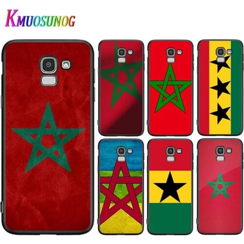 MA Maroc Morocco Flag For Samsung Galaxy J2 J3 J4 Core J5 J6 J7 J8 Prime duo Plus 2018 2017 2016 Silicone Phone Case