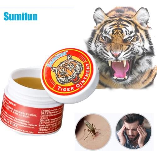 Sumifun 100% Original Tiger Balm Fresh Cream Cooling Oil Dizziness Stuffy Nose Relief Arthritis Muscle Headache Medical Ointment