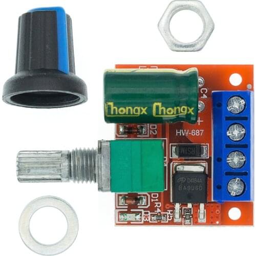 10PCS Mini 5A PWM Max 90W DC Motor Speed Controller Board Module DC-DC 3V-35V Speed Control Switch LED Dimmer