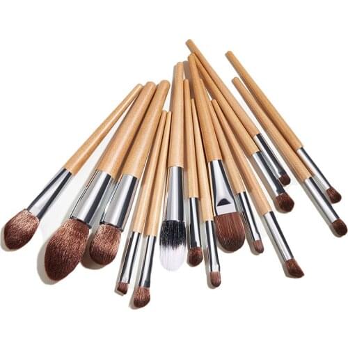 15Pcs Makeup Brushes Tool Set Cosmetic Powder Eye Shadow Foundation Blush Blending Beauty Make Up Brush