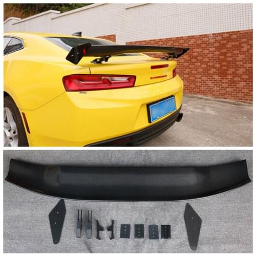 High quality Carbon Fiber Car Rear Trunk Lip Spoiler Wing Fits For Chevrolet Camaro APR 2015 2016 2017
