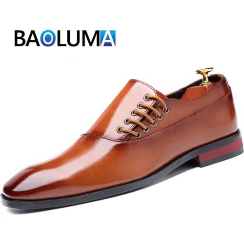 Mens Leather Shoes BAOLUMA China
