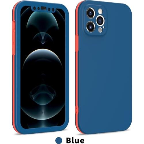 360 Full Cover Phone Case For iphone 11 12 PRO Mini 6 6S 7 8 Plus X Xs Max Xr SE 2020 Shockproof Protective Cover