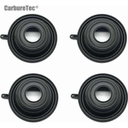 For Kawasaki Brute Force 650 KVF650D 4x4 2006 -2013 KVF650E 2005 -2009 KVF E D Carb Carburetor Vacuum Diaphragms Membranes 4 PCs