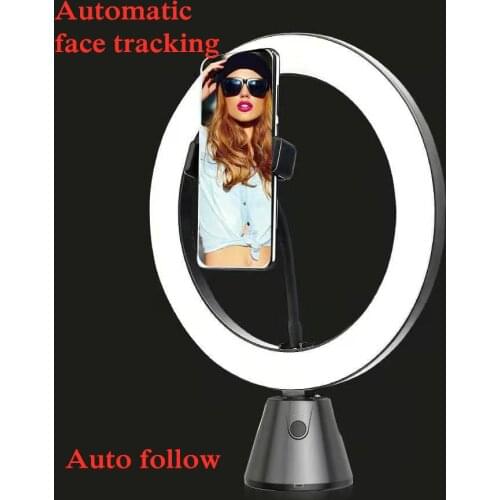 Ring Light Auto Smart Shooting Selfie Stick 360° Object Tracking Holder All-in-one Rotation Face Tracking Camera Phone Holder