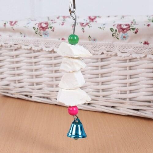 Legendog Parrot Chew Block Bite Resistant Cuttlebone Bird Chewing Toy Parrot Hanging Toy Bird Snack Cage Toy Pet Accessories