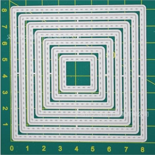 Stitched rectangle frame Metal Cutting Dies and Clear Stamps for Card Making New 2019 for Scrapbooking Cutting Dies