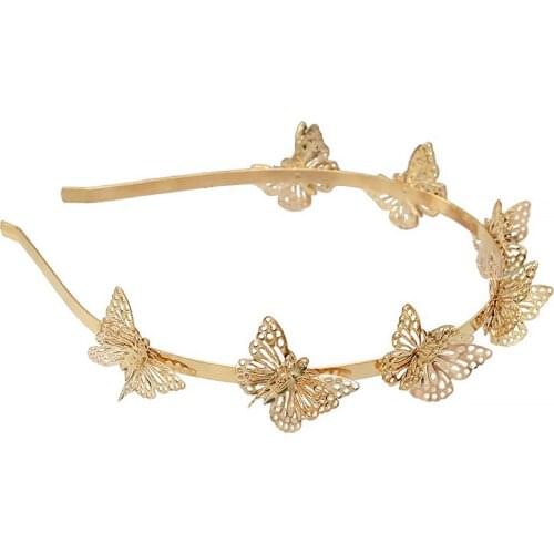 MISANANRYNE Butterfly Hair Accessories 2020 New Women Creative Butterfly Star Headband Hairband Fashion Metal Hair Jewelry
