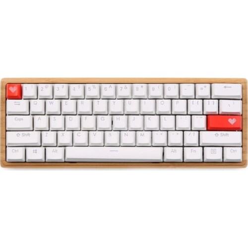 2021 New Red Love Heart Pattern Keyboard Keycap Mechanical ENTER/ESC Key Cap Hat for PC Computer Notebook Use Supplies