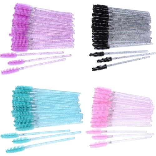 OKAYLASH 2021 Newest Crystal Eyelash Mascara Wands Lash Spoolies Bulk Sale Eye Lashes Micro Mini Brushes
