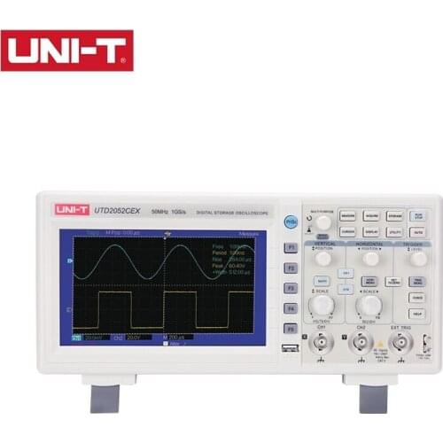 UNI-T UTD2102CEX Digital Storage Oscilloscope 2Channels 100MHz Bandwidth 7 Inche LCD Display 1GS/s Sample Rate USB Communication