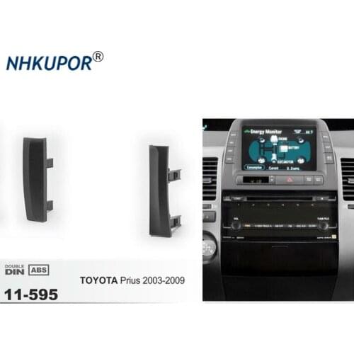 11-595 Car Radio Fascia Panel for TOYOTA Prius 2003-2009 Stereo Fascia Dash CD Trim Installation Frame Kit