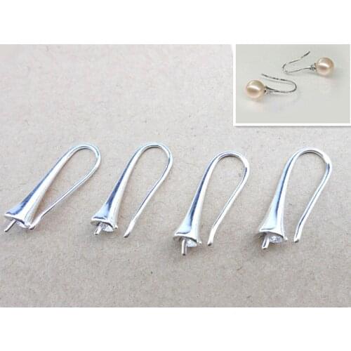 HOT Wholesale 50pcs 925 Sterling Silver Hook Earring Earwire DIY Jewelry Finding Accessories