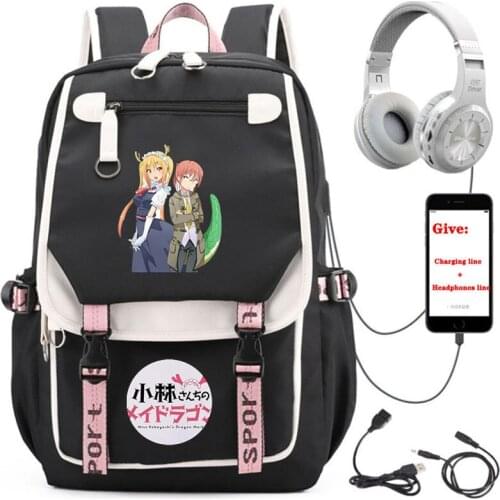 Anime Game logo sora Cartoon backpack Unisex Travel Backpack student School book Bag USB Charging teenagers Laptop packsack