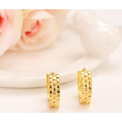 2pairs Fashion Ear Cuff 24K Golden Earrings Luxury Elegant Promotion Wholesale New Model Gold Earrings