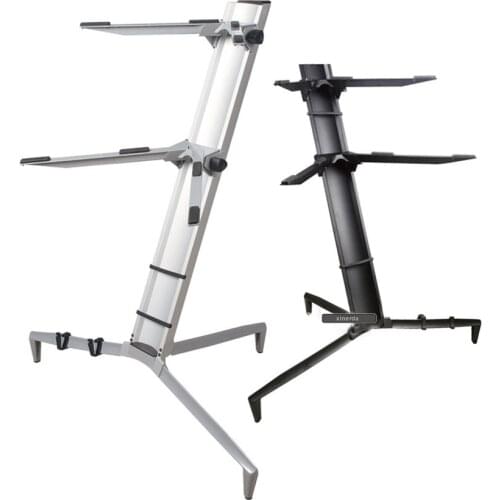 1M Height 2 Layer Aluminum Alloy Digital Piano Frame Rack Music Stand Holder Height Adjustable Lightweight For Piano Performance