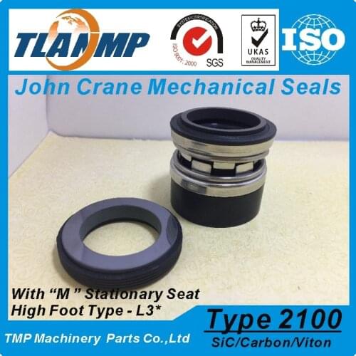 Type 2100-2-24 , 2100K-24 , 2100-24 (L3*) Elastomer Bellows Seals -J-Crane TLANMP Mechanical Seals (Material:CA-SIC-VIT)