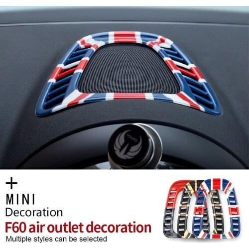 Interior Instrument Panel Center Decor Air Condition Vent Outlet Output Cover Trim for MINI Cooper Countryman F60 Car Sticker