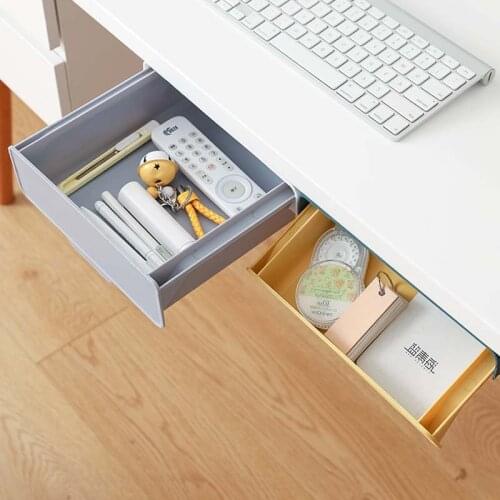 Built-In Hanging Drawer Storage Box Food Container Kitchen Organizer Box Seasoning Jar Partition Household Items