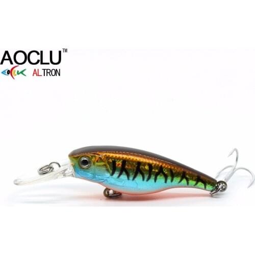 AOCLU wobblers Jerkbait 6 Colors 4cm 2.5g Hard Bait Small Minnow Crank Fishing lures Bass Fresh Salt water tackle Floating lure