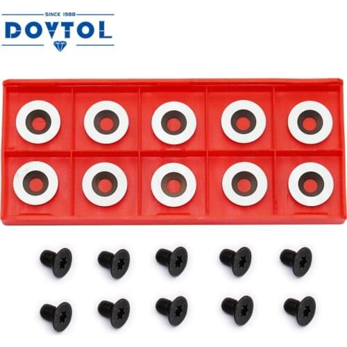 10pcs 18mm Round Carbide Inserts Cutters Knives Replacement Fits For DIY Lathe Wood Turning Finisher Hollower Tool