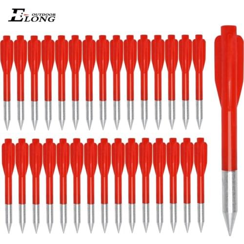 2.9Inch Red Crossbow Bolt Aluminum Point Plastic Crossbow bolts Archery 50- 80LB Hunting Arrow (PCAK OF 20 ) 2021