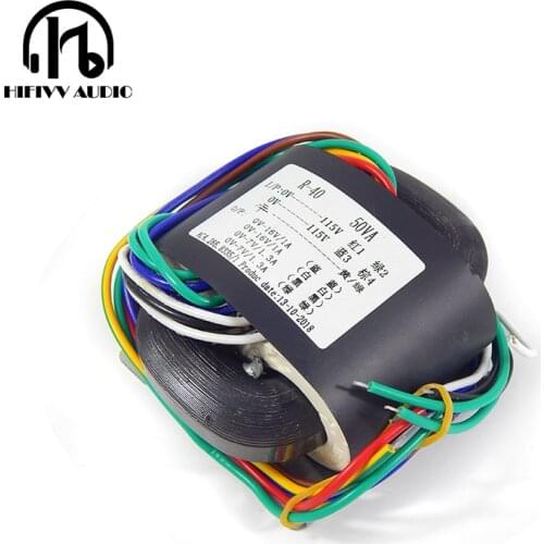 50VA 50W power amplifier R transformer double 16V and 7V for DAC preamplifier and CD player