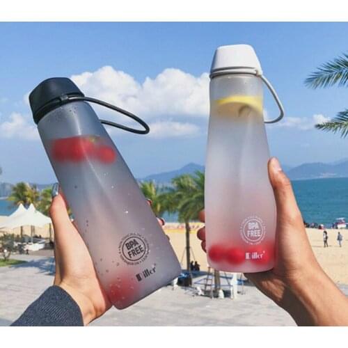 550ml Creative Scrub Plastic Bulk Cup Men Women Students Korea Harajuku Portable Water Cup Simple Couple Bottles