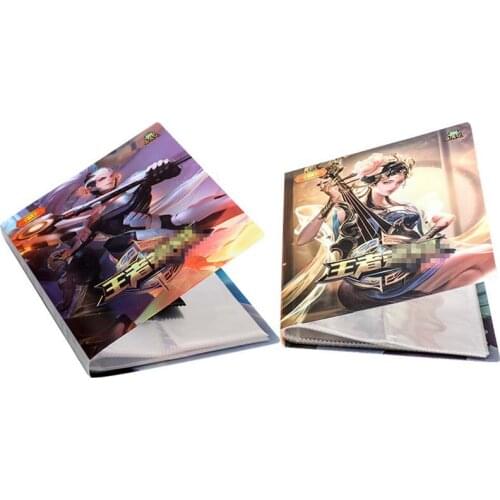 80/160PCS Album Glory Kings Cards Holder Book Letters Paper Game Children Assassin Anime Collection Kids Gift Playing Card Toy