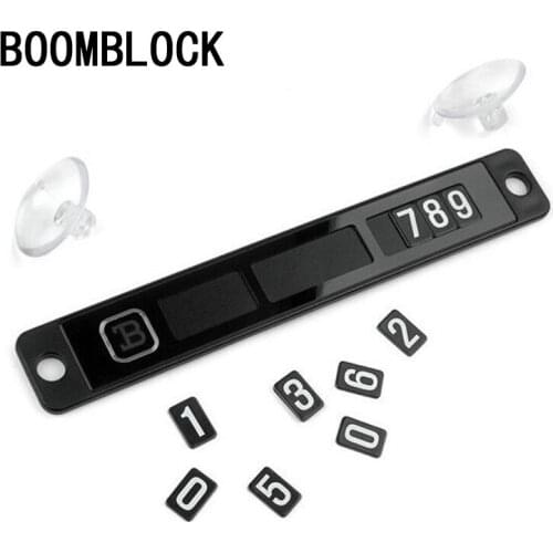 BOOMBLOCK For BMW E46 E39 E90 E60 E36 F30 F10 E34 X5 E53 Accessories Temporary Parking Card Phone Number Card Plate Car Sticker