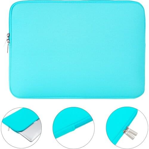 Rainyear Laptop Sleeve Bag Zipper 11,13,14,15,15.6 Inch Tablet Cover Notebook Bag For Macbook Air ASUS Acer Protective Case Blue