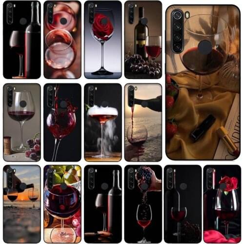 Yinuoda wine glass Phone Case for Xiaomi Redmi 4X 7 7A 8 8A 9 9A Note 7 8 8T 9 10 Pro