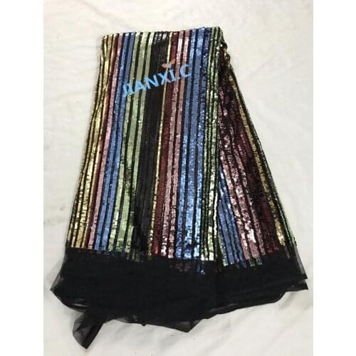 Top selling yaking-11311 french net lace mbroidered lace fabric with sequins for nice dress